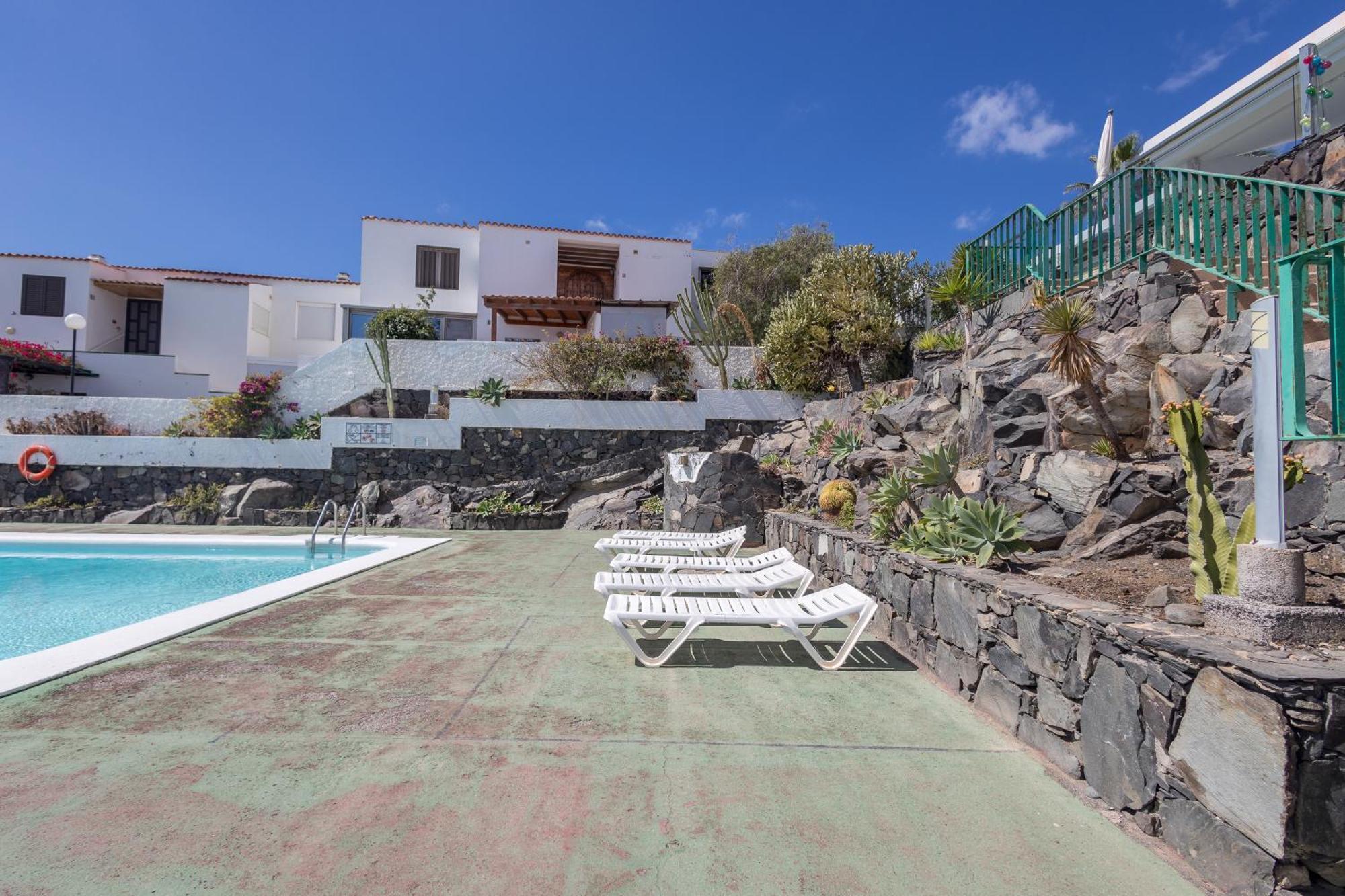 Playa Del Aguila Bungalow Con Terraza Solarium マスパロマス エクステリア 写真