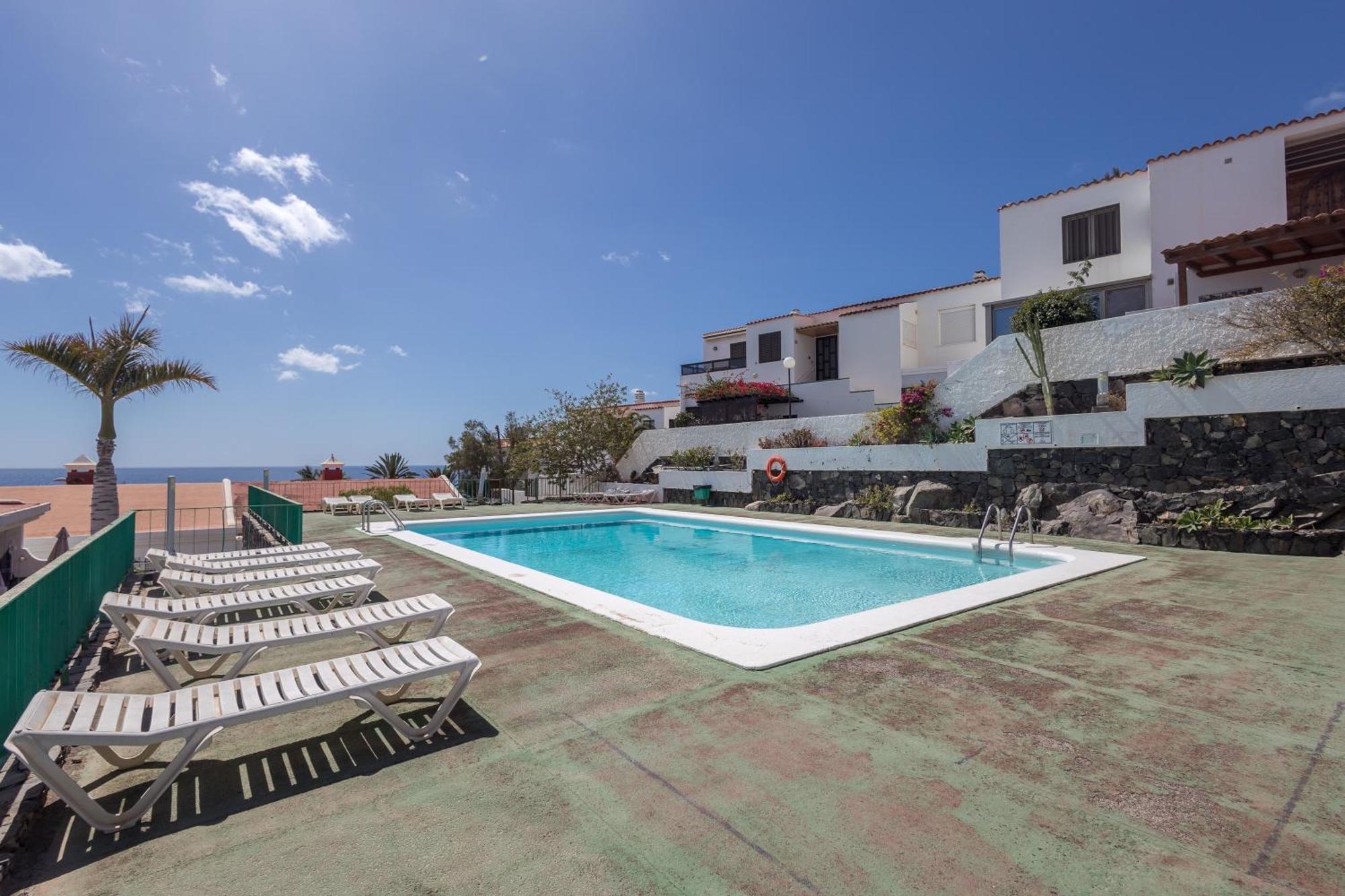 Playa Del Aguila Bungalow Con Terraza Solarium マスパロマス エクステリア 写真
