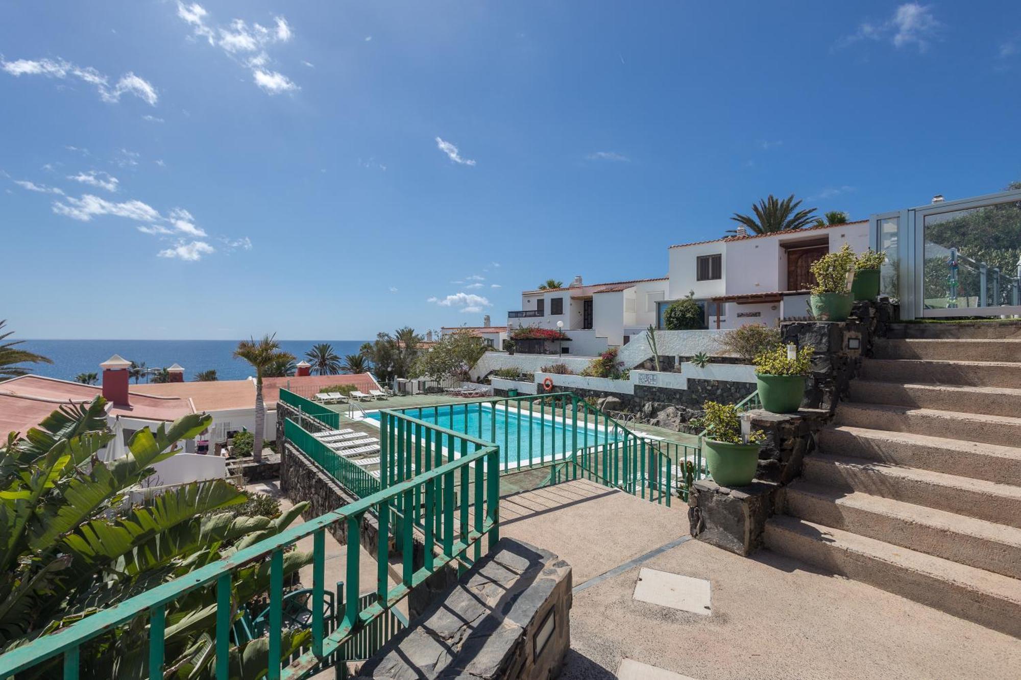 Playa Del Aguila Bungalow Con Terraza Solarium マスパロマス エクステリア 写真