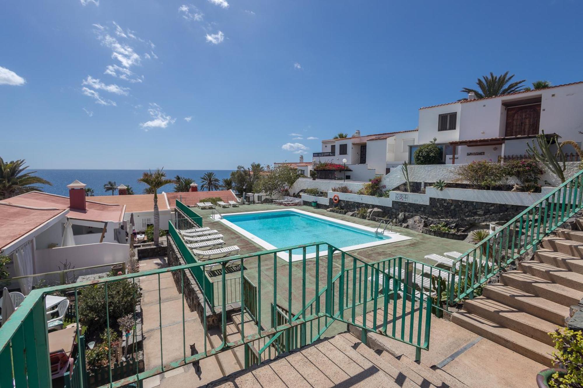 Playa Del Aguila Bungalow Con Terraza Solarium マスパロマス エクステリア 写真