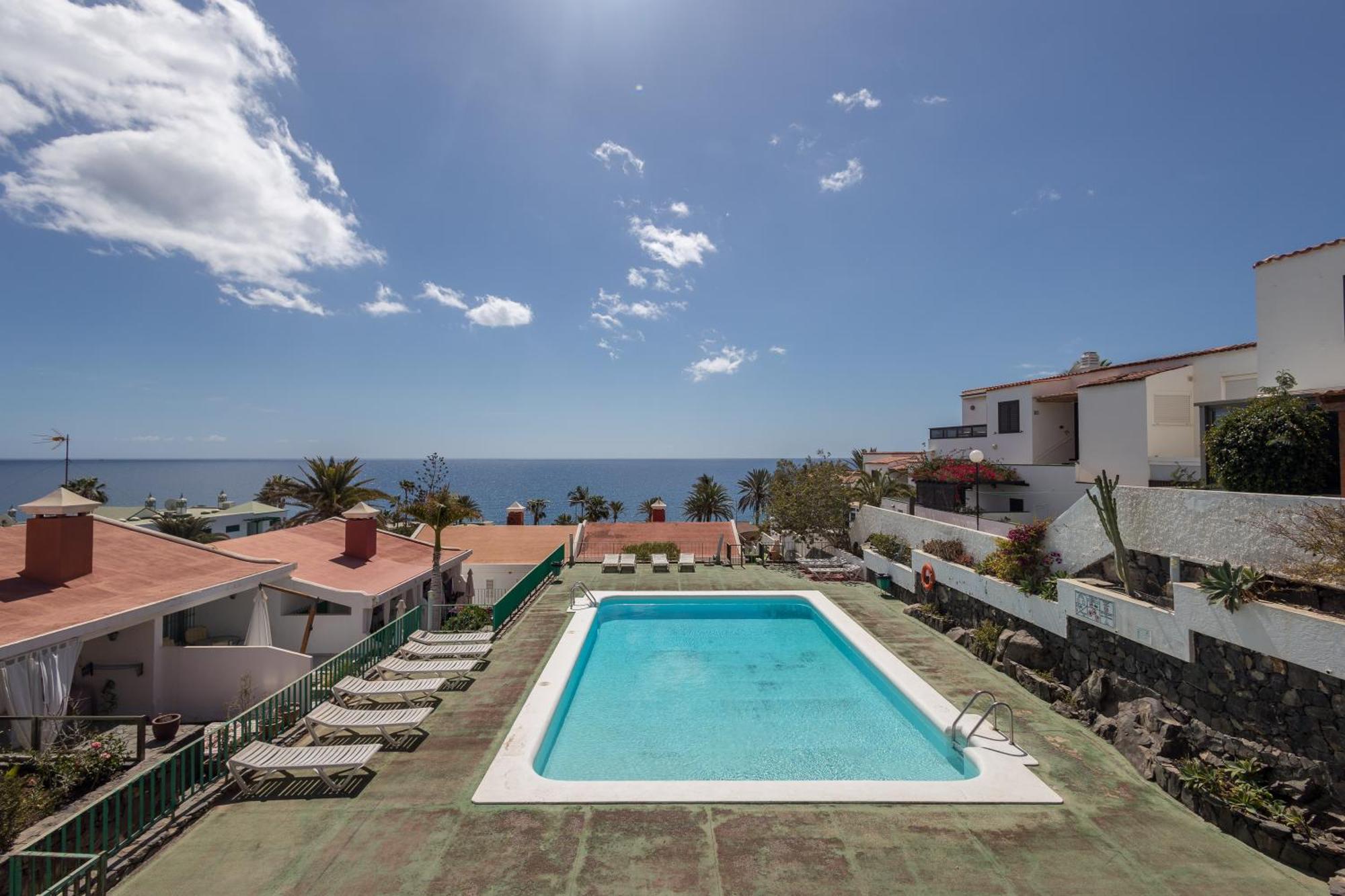 Playa Del Aguila Bungalow Con Terraza Solarium マスパロマス エクステリア 写真