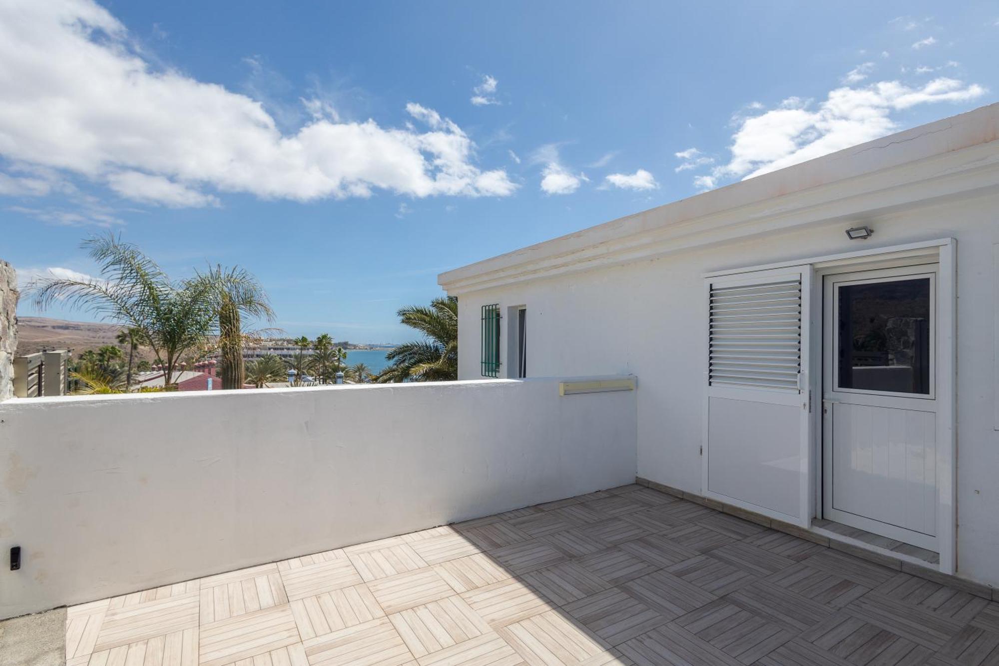 Playa Del Aguila Bungalow Con Terraza Solarium マスパロマス エクステリア 写真