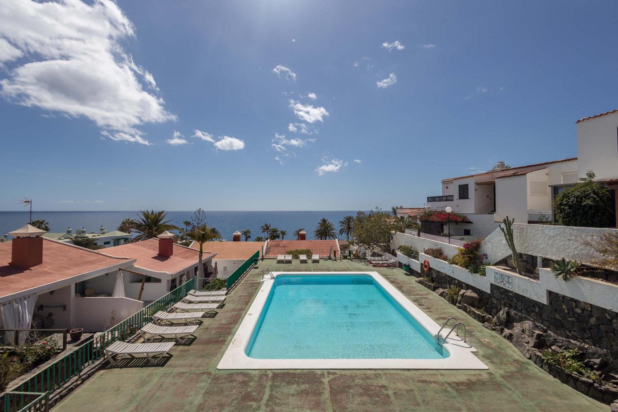 Playa Del Aguila Bungalow Con Terraza Solarium マスパロマス エクステリア 写真