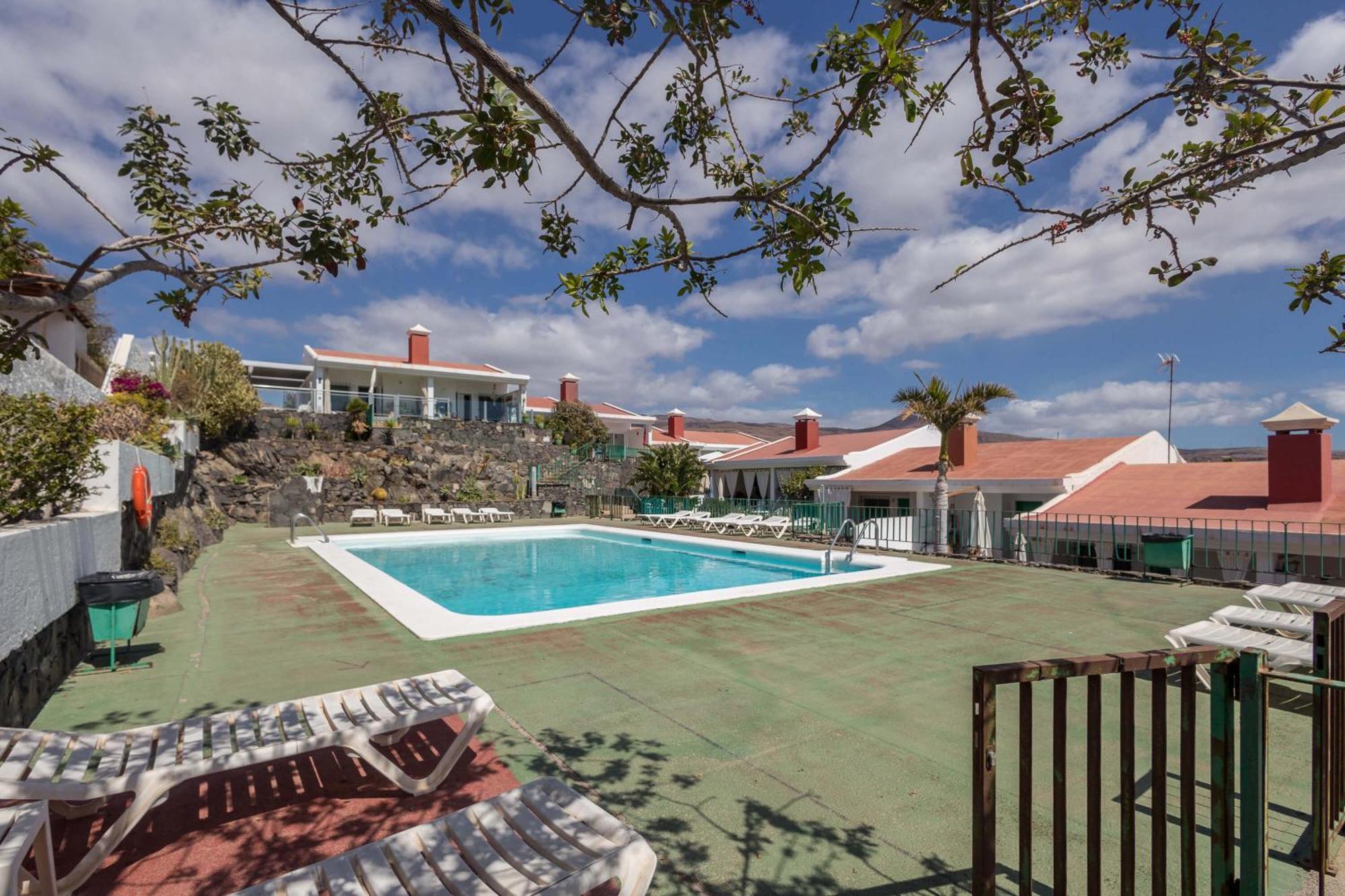 Playa Del Aguila Bungalow Con Terraza Solarium マスパロマス エクステリア 写真