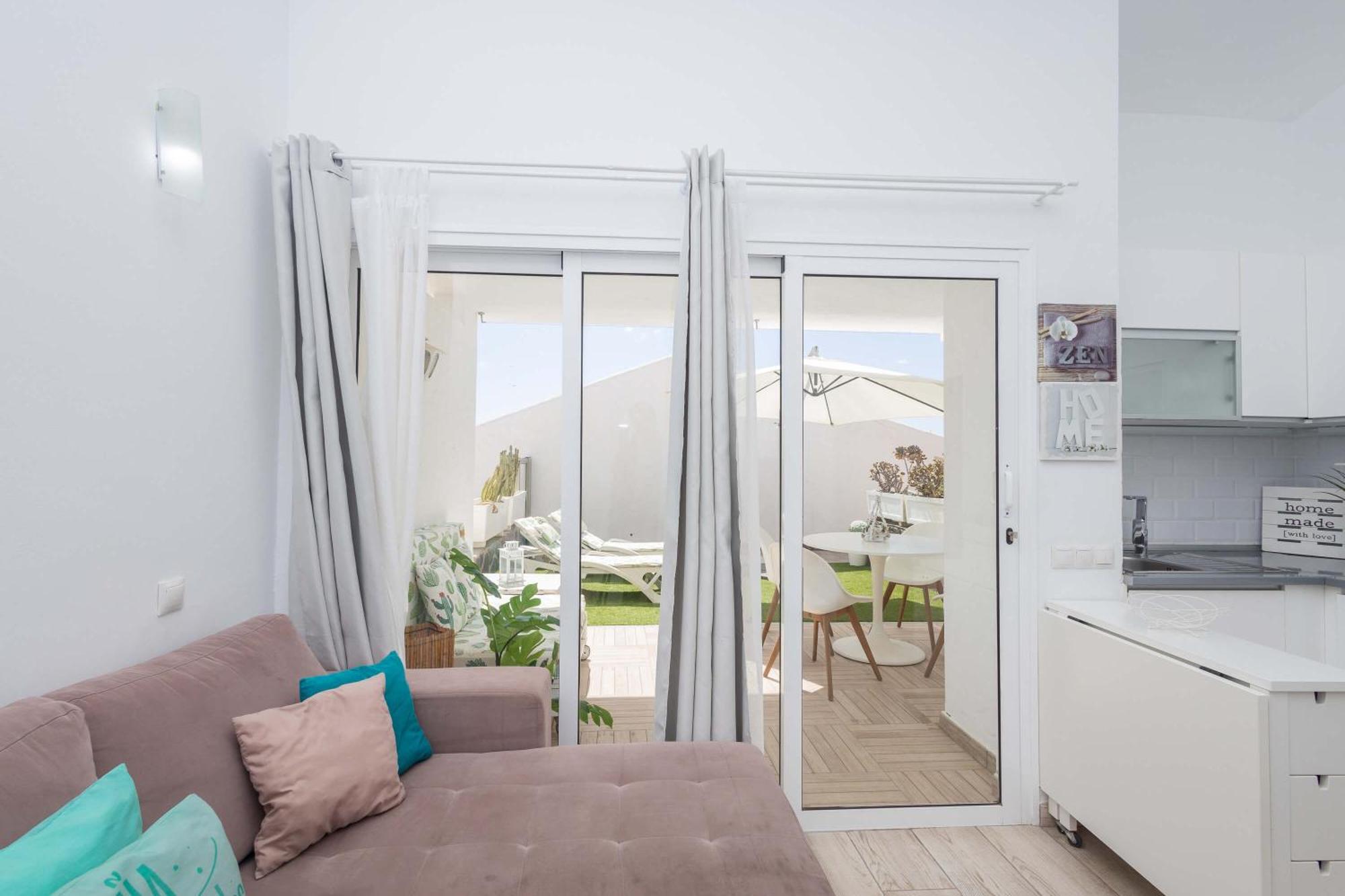 Playa Del Aguila Bungalow Con Terraza Solarium マスパロマス エクステリア 写真