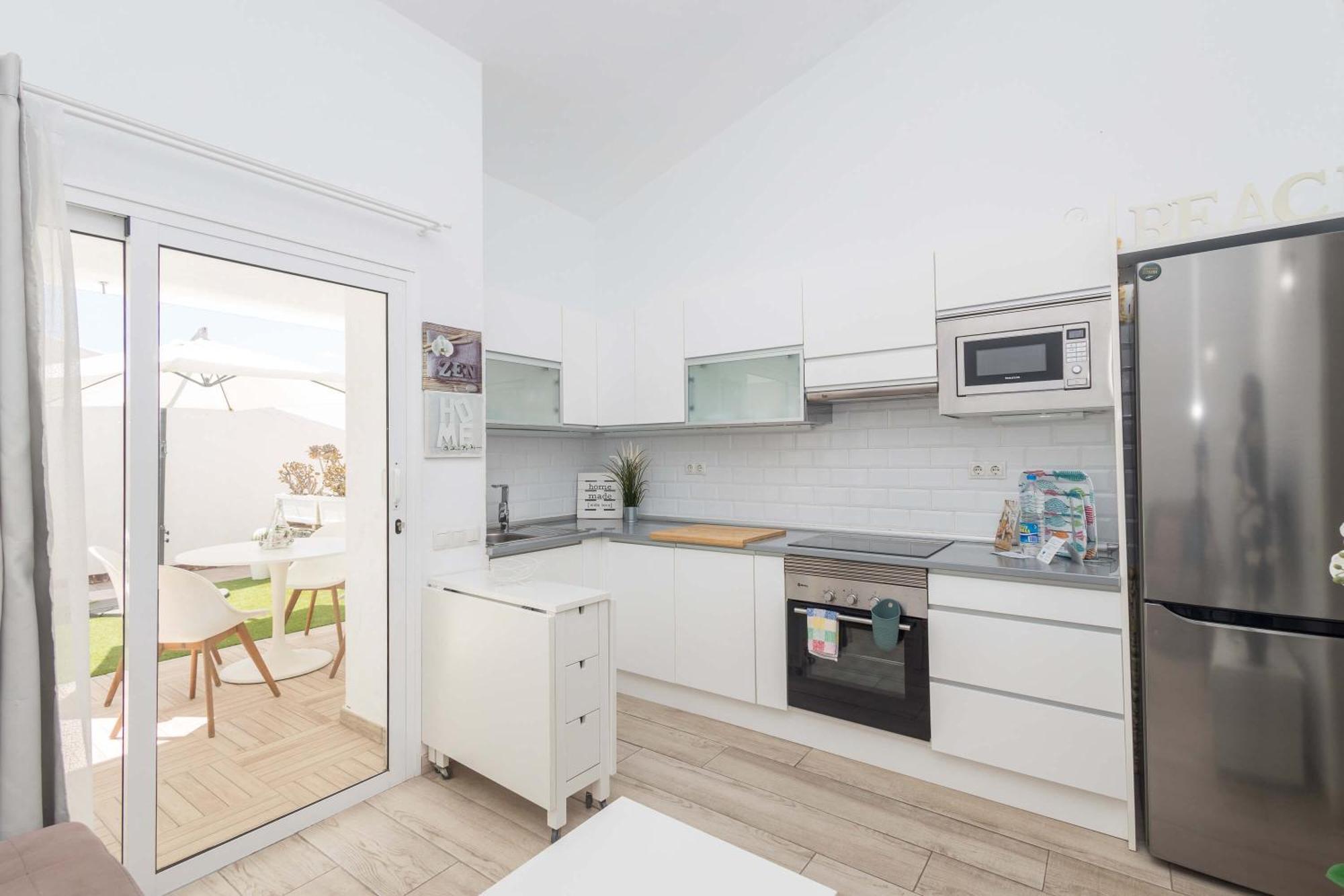 Playa Del Aguila Bungalow Con Terraza Solarium マスパロマス エクステリア 写真