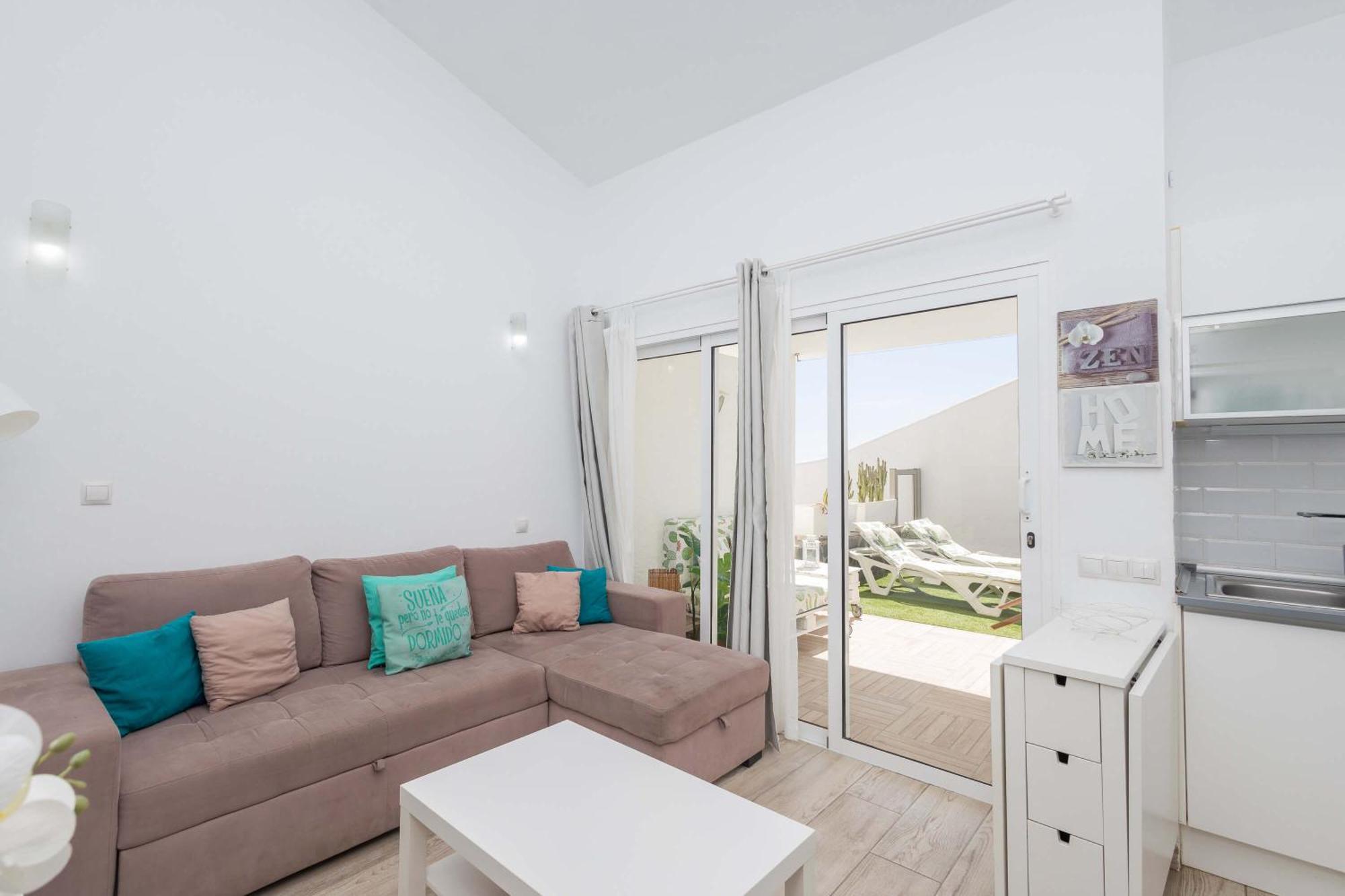 Playa Del Aguila Bungalow Con Terraza Solarium マスパロマス エクステリア 写真